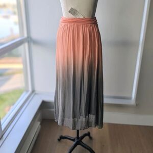 NWT Giusy Colour-Melt Silk Blend Skirt